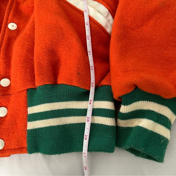 Genuine Original 90s Vintage Wool High School Varsity Style Warhawks Jacket - Picture 6 of 7